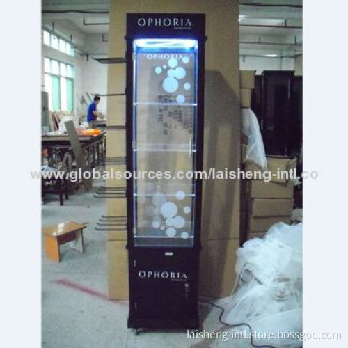 Wooden Sunglasses Display Stand with Detachable 4-sides Logo Signage on Top